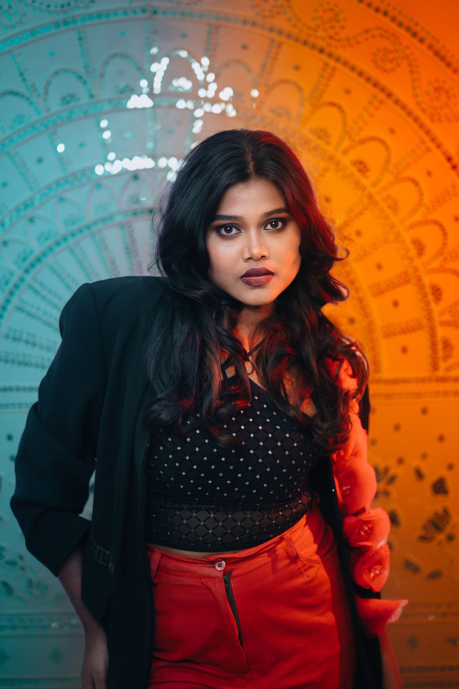 Photographer creating a preset product